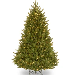 National Tree Company 7.5 ft. Pre-Lit Natural Fraser Fir Tree with Clear Lights
