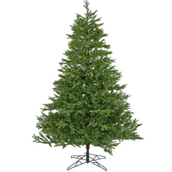 National Tree Company 10 ft. Pre-lit Noble Fir Hinged Tree with Dual Color Lights