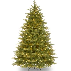 National Tree Company 9 ft. Pre-Lit Nordic Spruce Medium Tree with Clear Lights