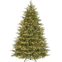 National Tree Company 7.5 ft. Pre-Lit Nordic Spruce Medium Tree with Clear Lights