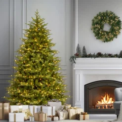 National Tree Company 7.5 ft. Pre-Lit Nordic Spruce Medium Tree with Clear Lights
