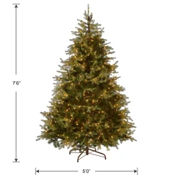 National Tree Company 7.5 ft. Pre-Lit Nordic Spruce Medium Tree with Clear Lights