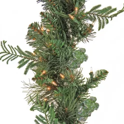 National Tree Company 9 ft. Pre-Lit North Conway Garland with Clear Lights