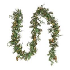 National Tree Company 9 ft. Pre-Lit North Conway Garland with LED Lights