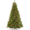 National Tree Company 6.5 ft. Pre-Lit North Valley Spruce Tree with Multicolor Lights