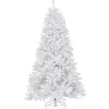 National Tree Company 7.5 ft. Pre-Lit North Valley Spruce White Tree with Clear Lights