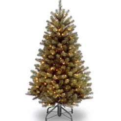 National Tree Company 5 ft. Pre-Lit North Valley Spruce Tree with Clear Lights