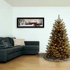 National Tree Company 5 ft. Pre-Lit North Valley Spruce Tree with Clear Lights