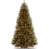 National Tree Company 9 ft. Pre-Lit North Valley Spruce Tree with Clear Lights