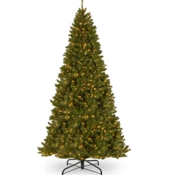 National Tree Company 10 ft. Pre-Lit North Valley Spruce Tree with Clear Lights