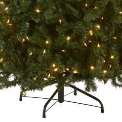 National Tree Company 7.5 ft. Pre-Lit North Valley Spruce Tree with PowerConnect Dual Color LED Lights