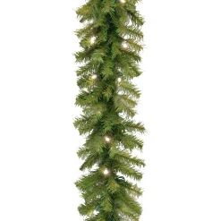 National Tree Company 9 ft. Pre-Lit Norwood Fir Garland with LED Lights