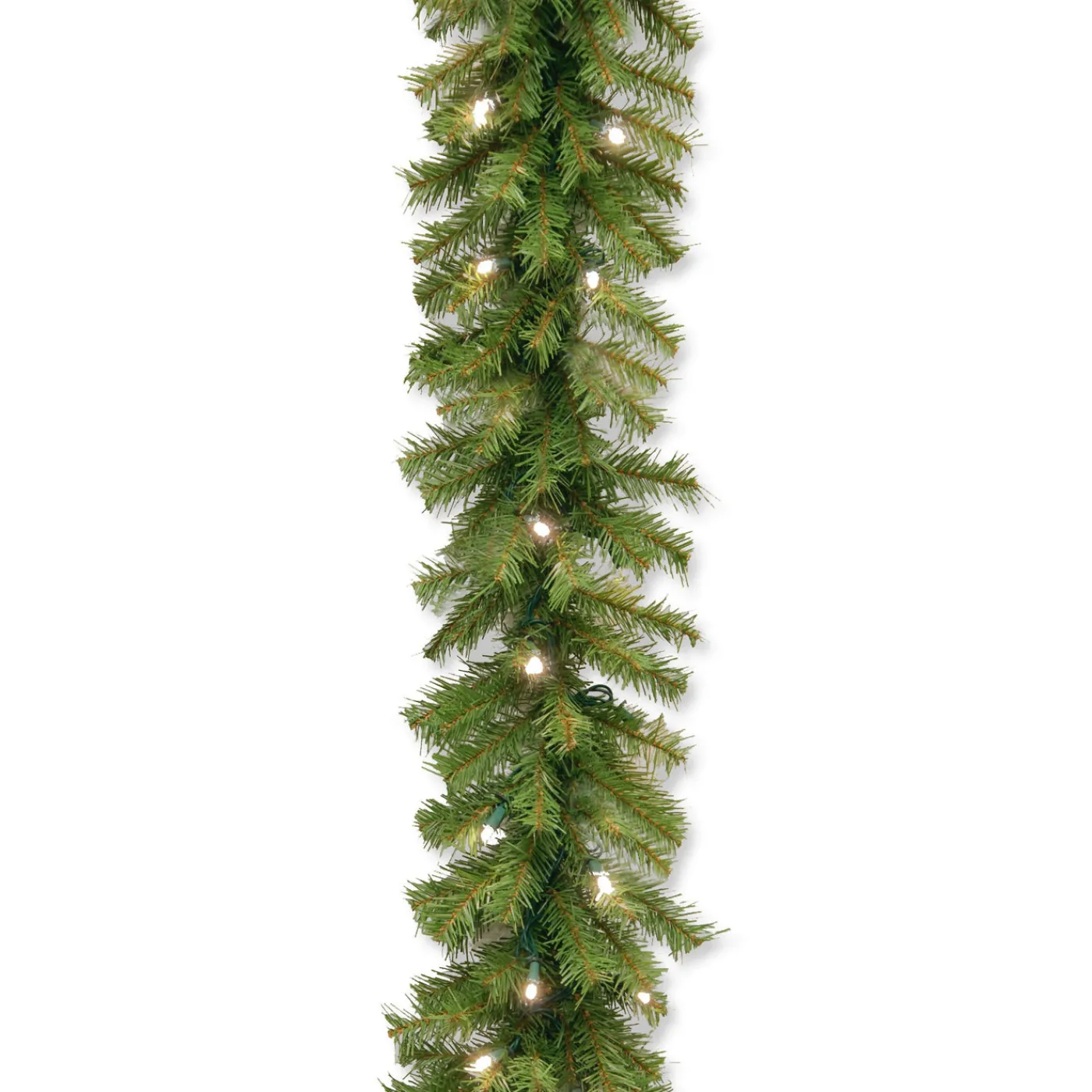 National Tree Company 9 ft. Pre-Lit Norwood Fir Garland with Warm White LED Lights