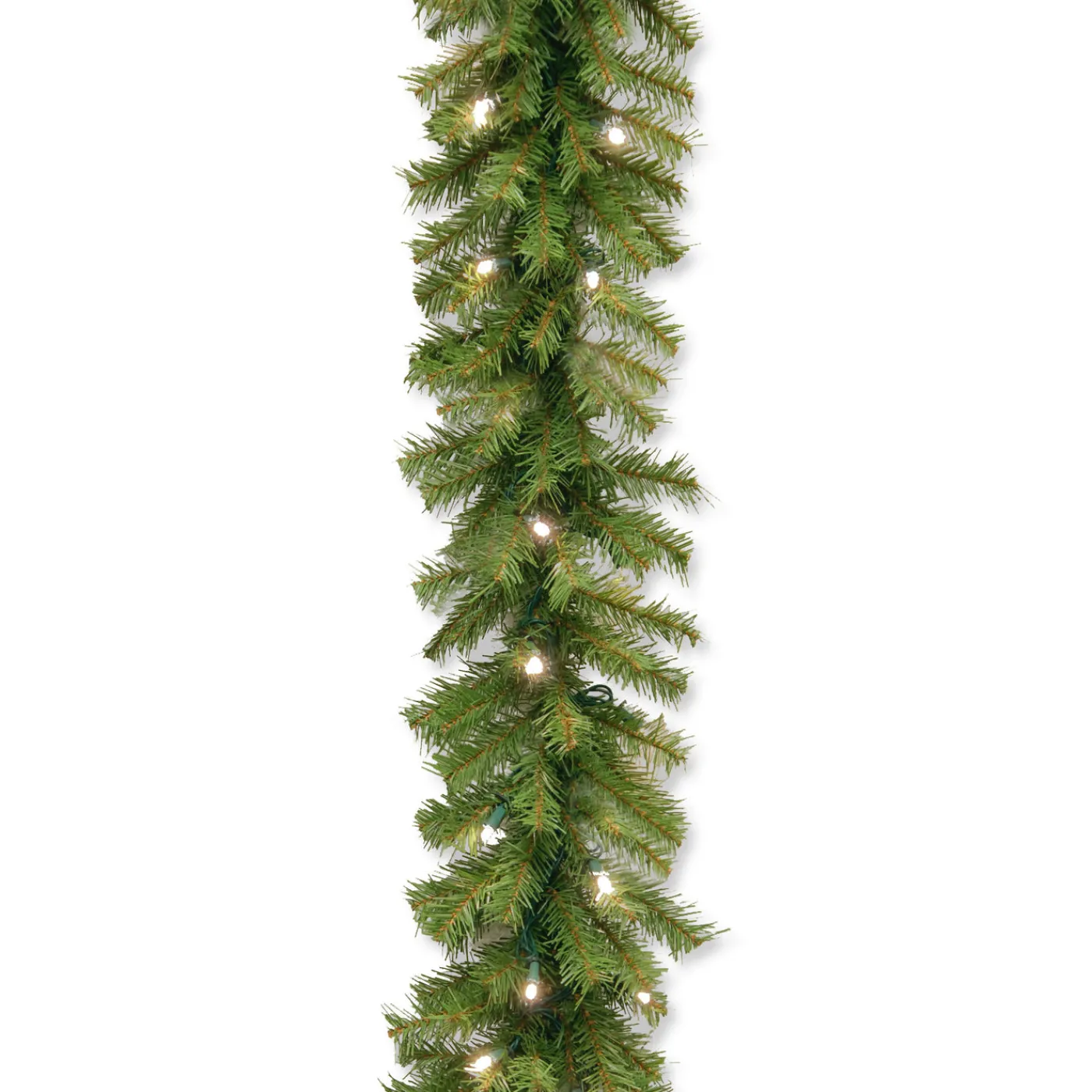 National Tree Company 9 ft. Pre-Lit Norwood Fir Garland with Warm White LED Lights