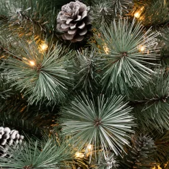 National Tree Company 4.5 ft. Pre-Lit Perry Mixed Pine Tree with Clear Lights