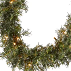 National Tree Company 9 ft. Pre-Lit Plug-In Norwood Fir Garland with Clear Lights - 10 in Diameter
