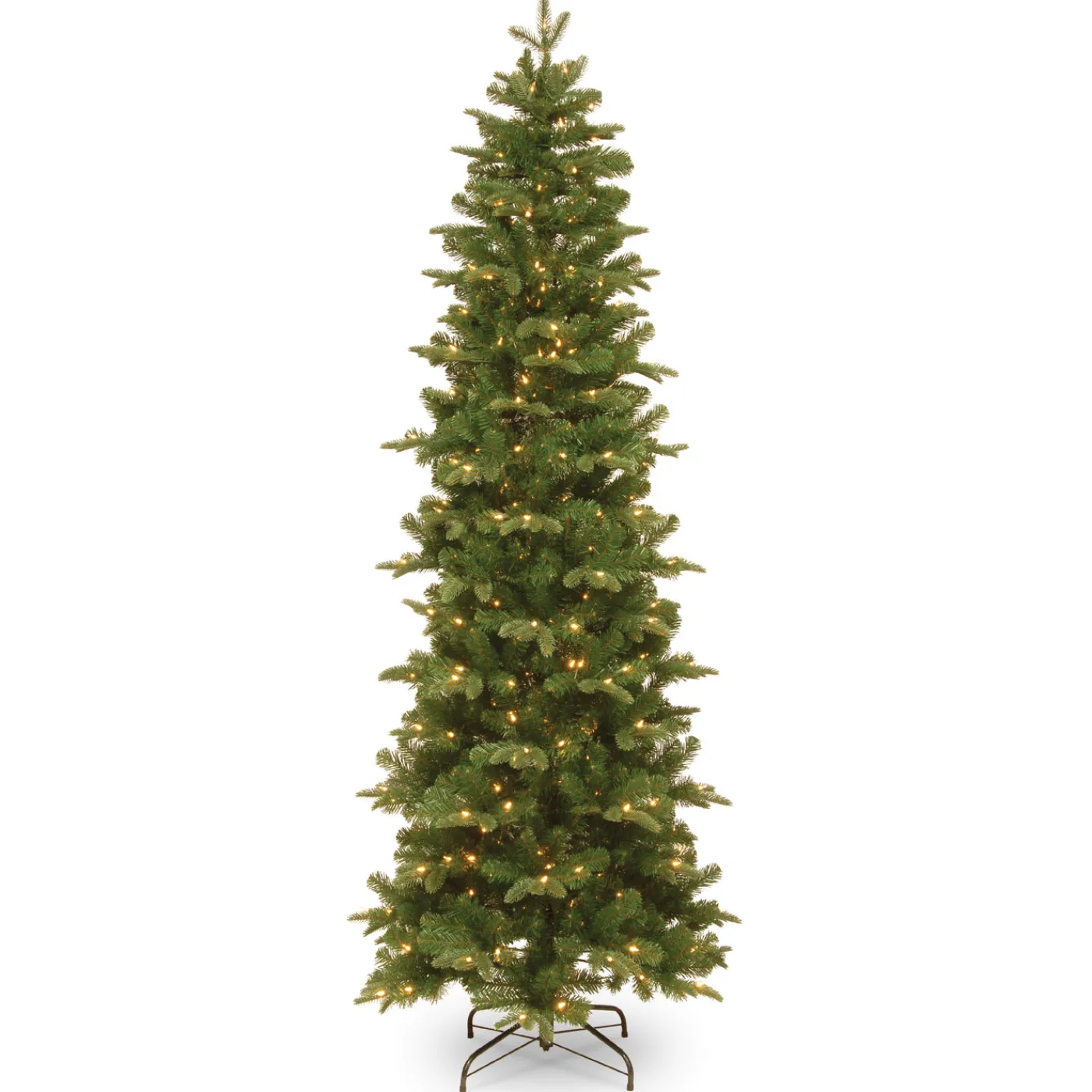 National Tree Company 6.5 ft. Pre-Lit Prescott Pencil Slim Tree with Clear Lights