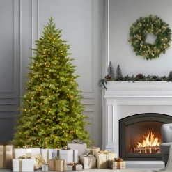 National Tree Company 6.5 ft. Pre-Lit Princeton Fraser Fir Tree with PowerConnect Dual Color LED Lights