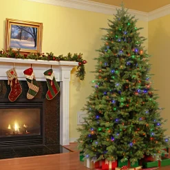 National Tree Company 9 ft. Pre-Lit Princeton Fraser Fir with PowerConnect Dual Color LED Lights
