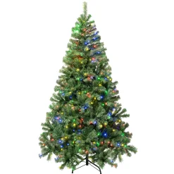National Tree Company 6 ft. Pre-Lit Sagamore Tree with Multi LED Lights