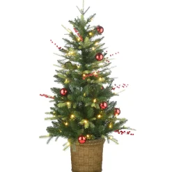 National Tree Company 4 ft. Pre-Lit Scotch Creek Fir Tree with LED Lights