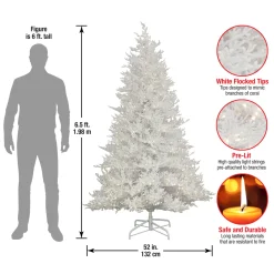 National Tree Company 6.5 ft. Pre-Lit Sea Coral Tree with Warm White LED Lights