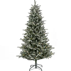 National Tree Company 6 ft. Pre-Lit Snowy Libby Fir Tree with LED Lights