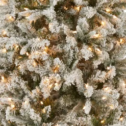 National Tree Company 6.5 ft. Pre-Lit Snowy Mixed Pine Tree with Clear Lights