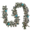 National Tree Company 9 ft. Pre-Lit Snowy Tinkham Pine Garland with LED Lights