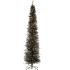 National Tree Company 7 ft. Pre-Lit Tinsel Collection Black Tree with Clear Lights
