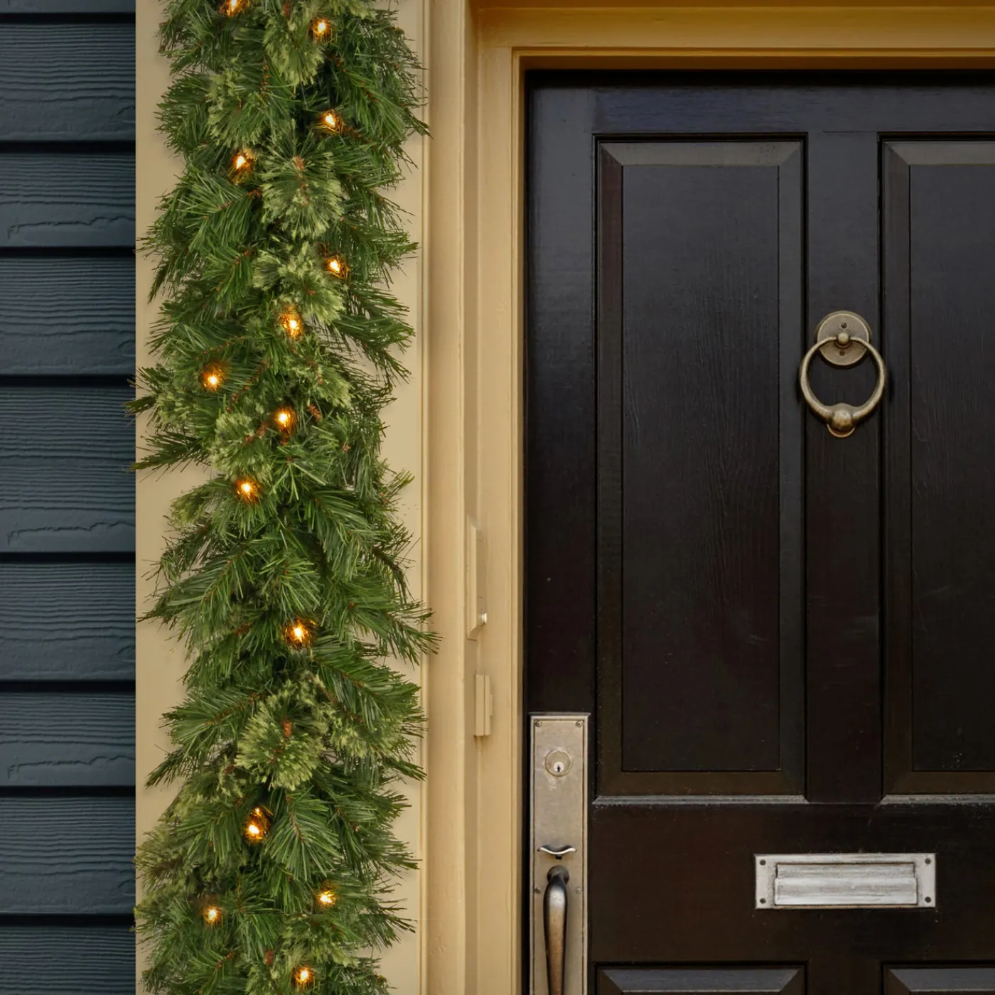 National Tree Company 9 ft. Pre-Lit Wispy Willow Garland with Clear Lights