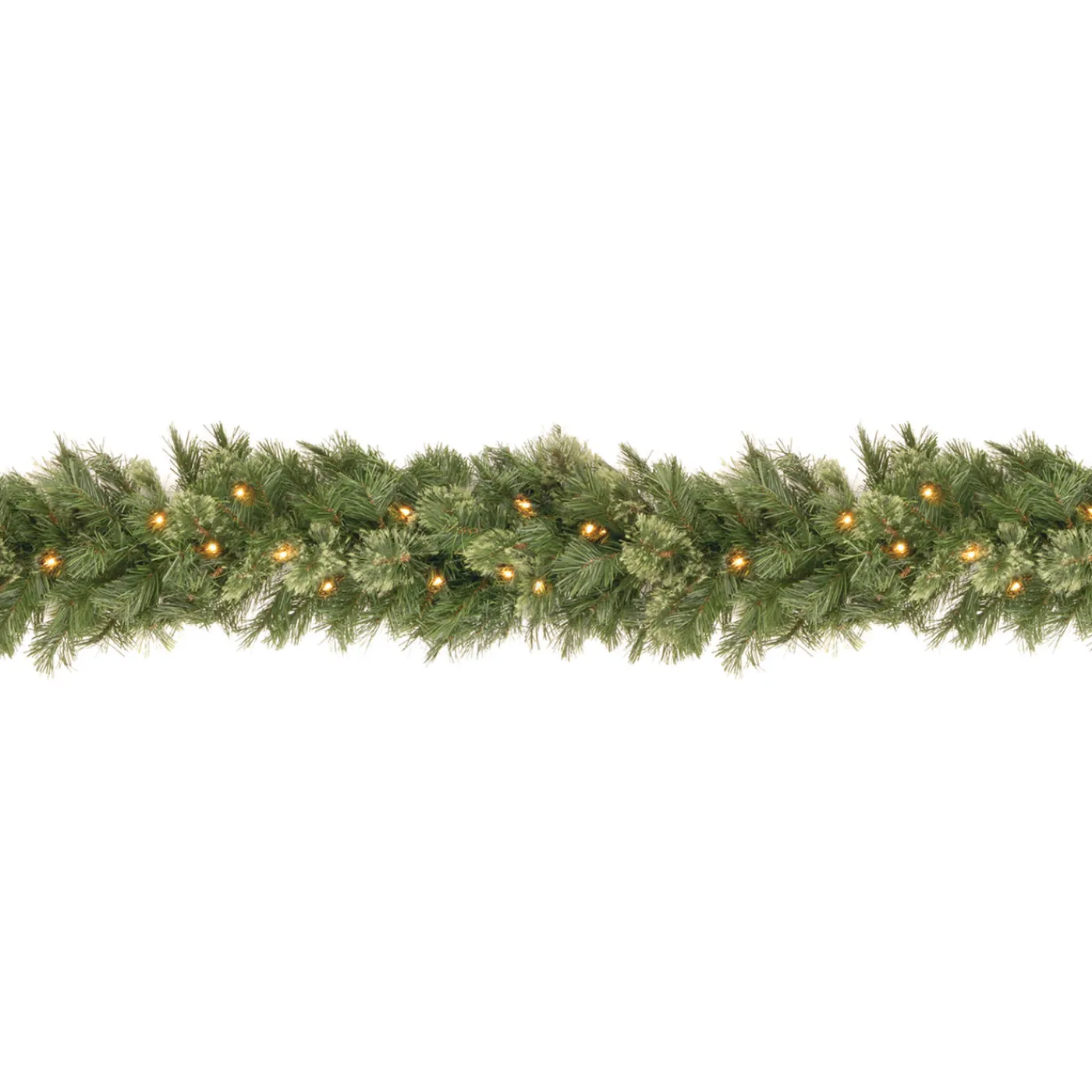 National Tree Company 9 ft. Pre-Lit Wispy Willow Garland with Clear Lights