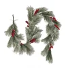 National Tree Company 8 ft. Snowy Pine Berry Plastic Garland