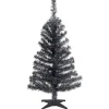 National Tree Company 3 ft. Tinsel Collection Black Tree