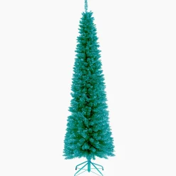 National Tree Company 6 ft. Tinsel Collection Turquoise Tree