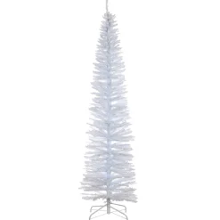 National Tree Company 7 ft. Tinsel Collection White Iridescent Tree