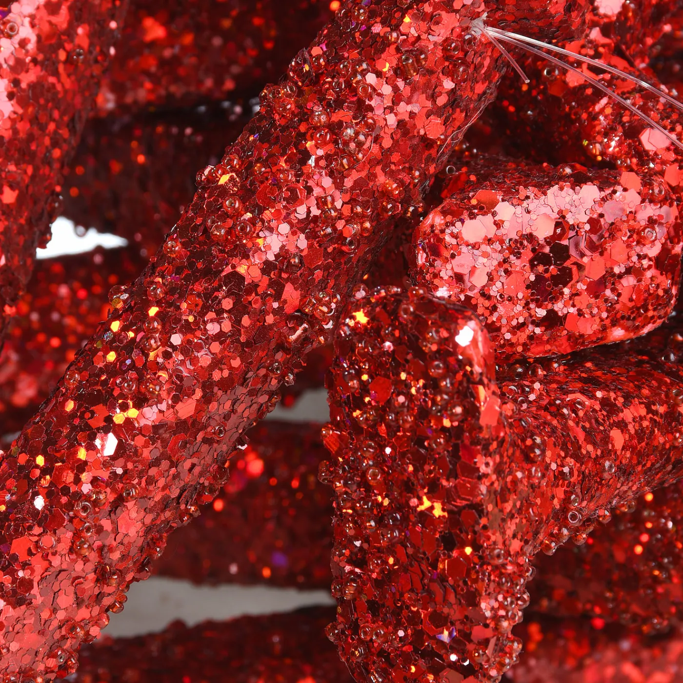 National Tree Company 6 ft. Valentine's Banner Decorated with Red Glitter