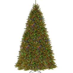 National Tree Company 10 ft.Pre-Lit Dunhill Fir Tree with PowerConnect Dual Color LED Lights