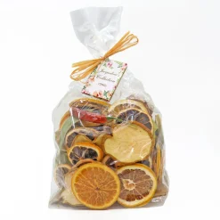 National Tree Company 6 in. 250 Gram Mixed Potpourri- Citrus, Sliced Red and Green Apples, Red Chiles, and Eucalyptus Leaves
