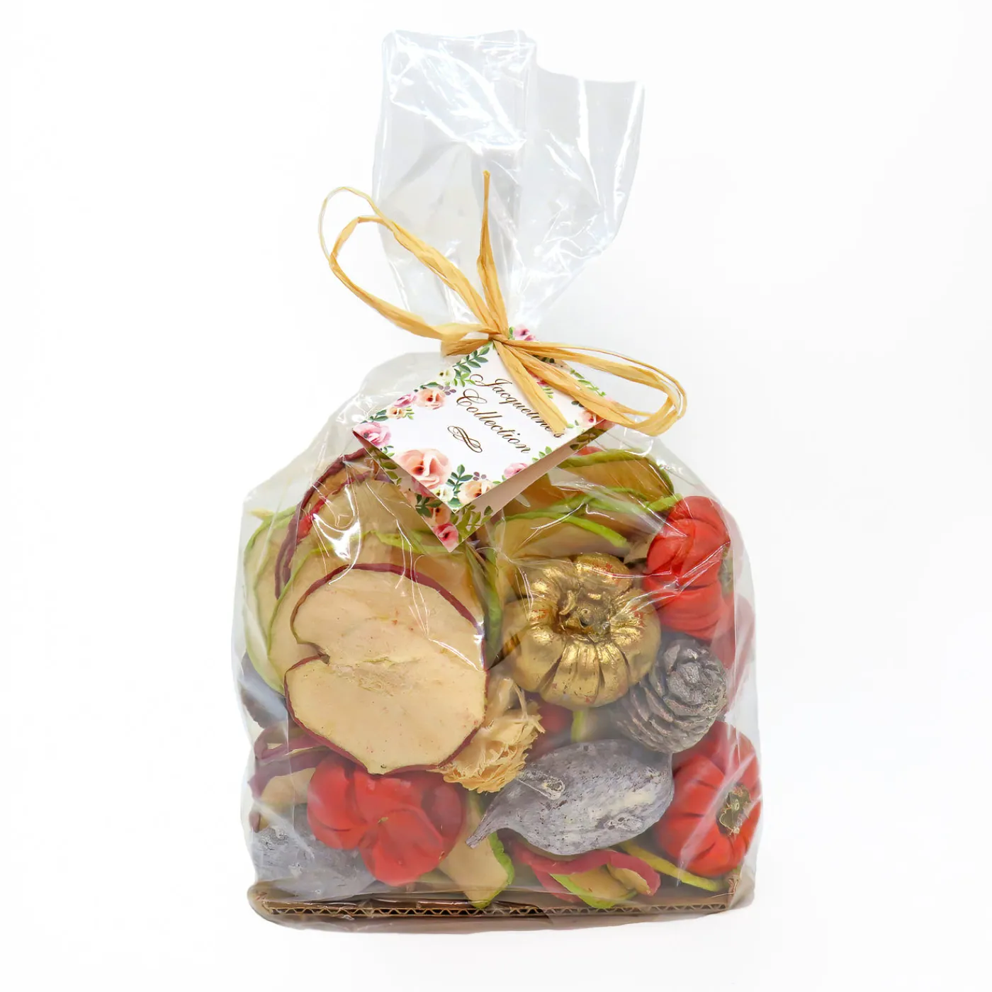 National Tree Company 6 in. 250 Gram Mixed Potpourri- Sliced Apples and White Washed Cones