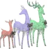 National Tree Company 36 in., 52 in. and 60 in. Mesh Glittered Deer Family with LED Lights