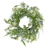 National Tree Company 14 in. Spring Table Wreath with Mixed Foliage and Blossom
