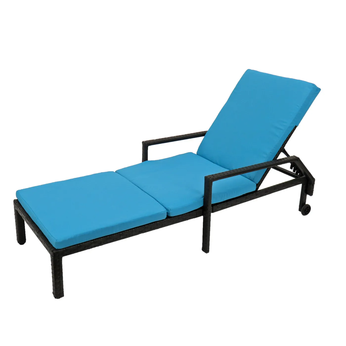 National Tree Company 79 in. All Weather PE Wicker Chaise Lounge