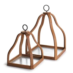 National Tree Company 21 in. and 15 in. Ashlyn Nested Cages Décor