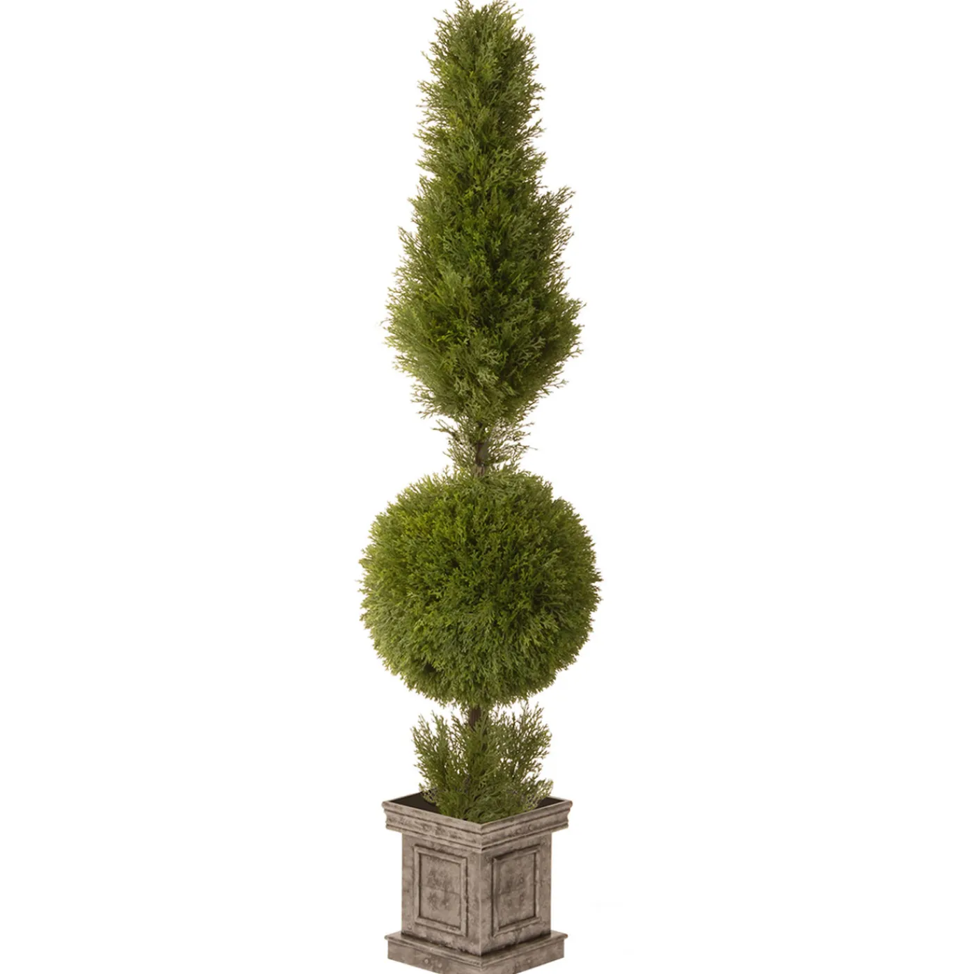 National Tree Company 60 in. Artificial Juniper Ball and Cone Topiary