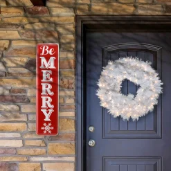 National Tree Company 31 in. Be Merry Holiday Wall Sign