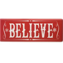 National Tree Company 31 in. Believe Horizontal Holiday Wall Sign