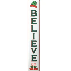 National Tree Company 47 in. Believe Vertical Holiday Wall Sign