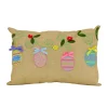 National Tree Company 18 in. by 10 in. Decorated Easter Eggs Decorative Pillow