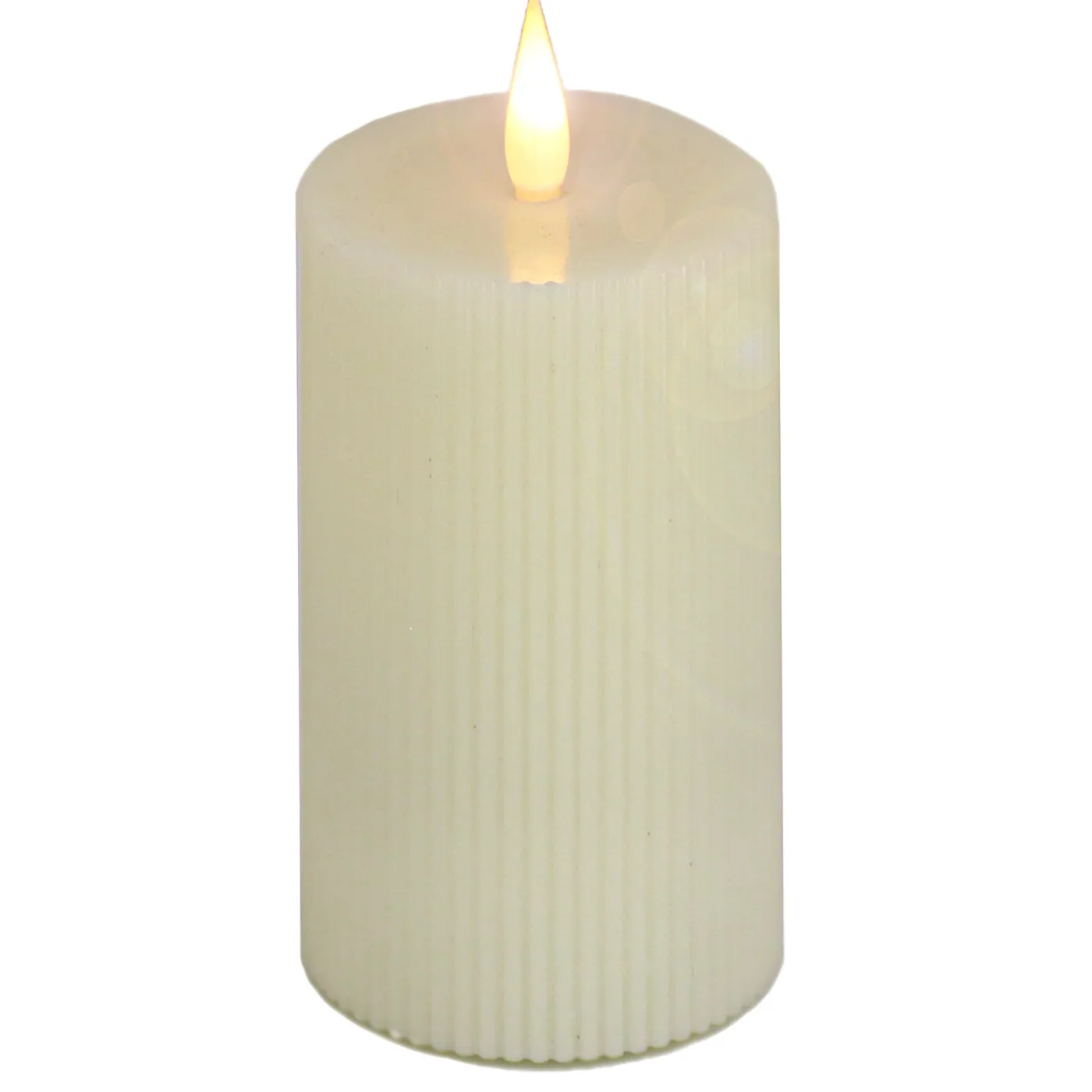 National Tree Company 5 in. by 11 in. HGTV Home Collection Flameless Georgetown Pillar Candle, Ivory